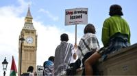 مئات الآلاف يشاركون في مسيرة مناصرة للفلسطينيين في لندن (شاهد)