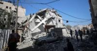 استشهاد 8 بينهم 3 أطفال فى قصف إسرائيلى على منزلين بخان يونس